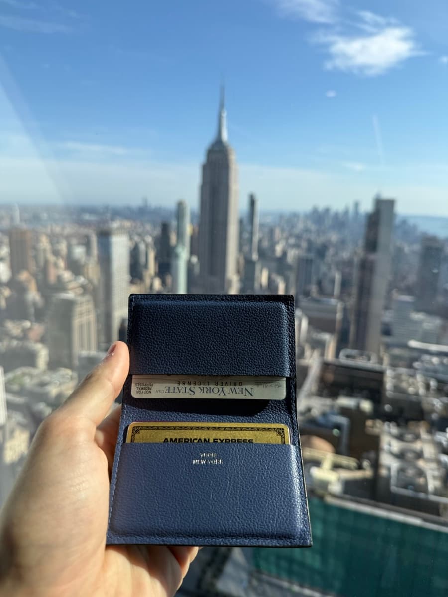 Trois wallet with Empire State Building